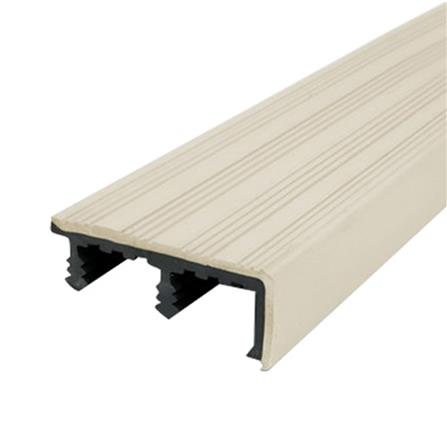 จมูกบันได PVC จระเข้ KSNM24-22 2.4 ม. สีครีมเอแคร์_0