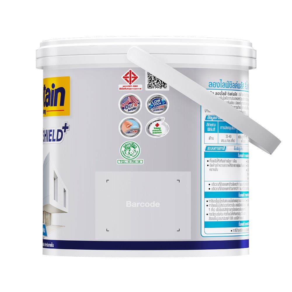 สีน้ำทาภายใน CAPTAIN LONGLIFE SHIELDPLUS BASE A ด้าน 1/4 แกลลอน