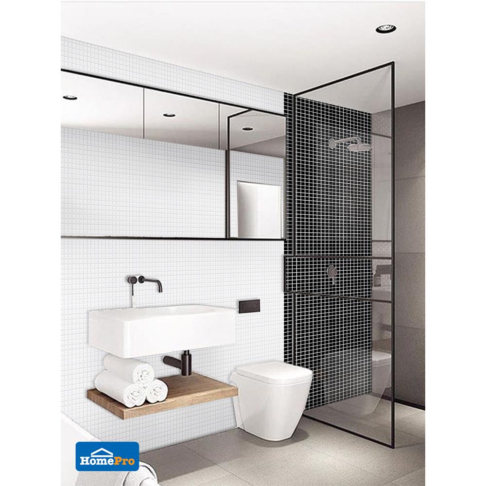 โมเสคพอร์ซเลน 30x30 ซม. COTTO MT 1S-6110 ขาว