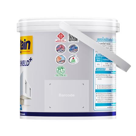 สีน้ำทาภายใน CAPTAIN LONGLIFE SHIELDPLUS BASE D ด้าน 1/4 แกลลอน_2