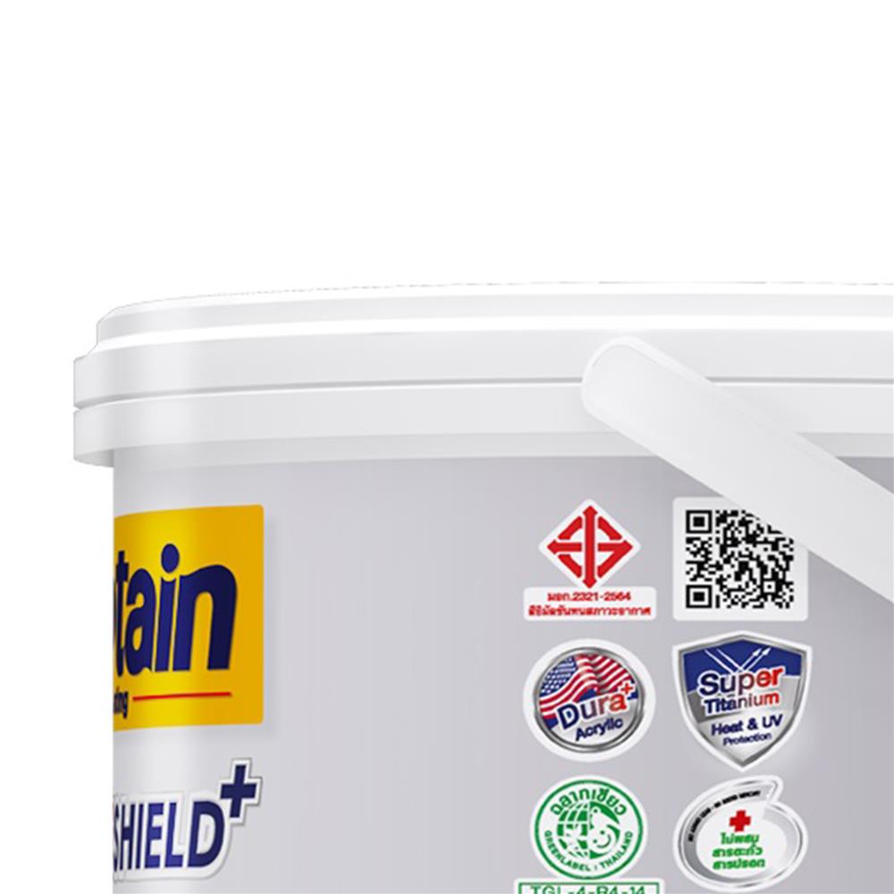 สีน้ำทาภายนอก ชนิดด้าน CAPTAIN LONGLIFE SHIELDPLUS BASE D 1/4 แกลลอน