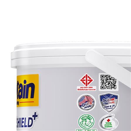 สีน้ำทาภายนอก ชนิดด้าน CAPTAIN LONGLIFE SHIELDPLUS BASE D สีขาว 2.5 แกลลอน_3