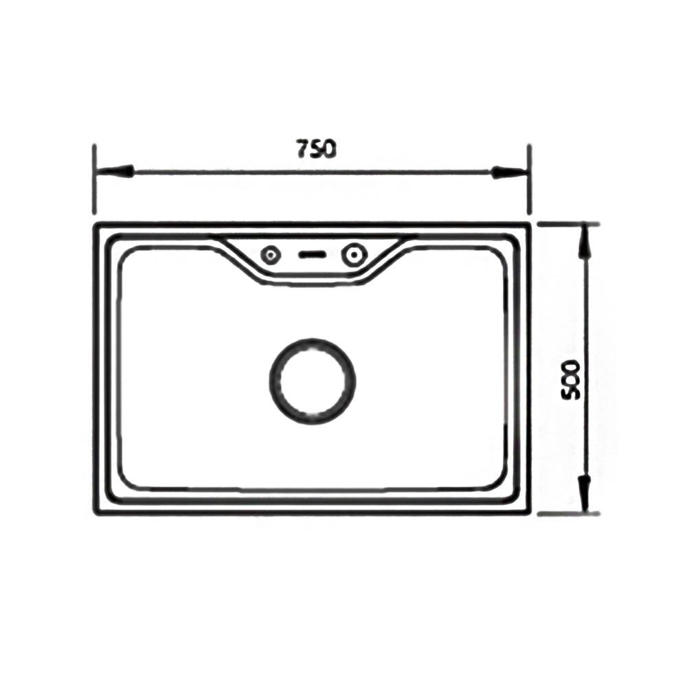ซิงค์ฝัง 1 หลุม HAFELE ERIS 495.39.308 สเตนเลส