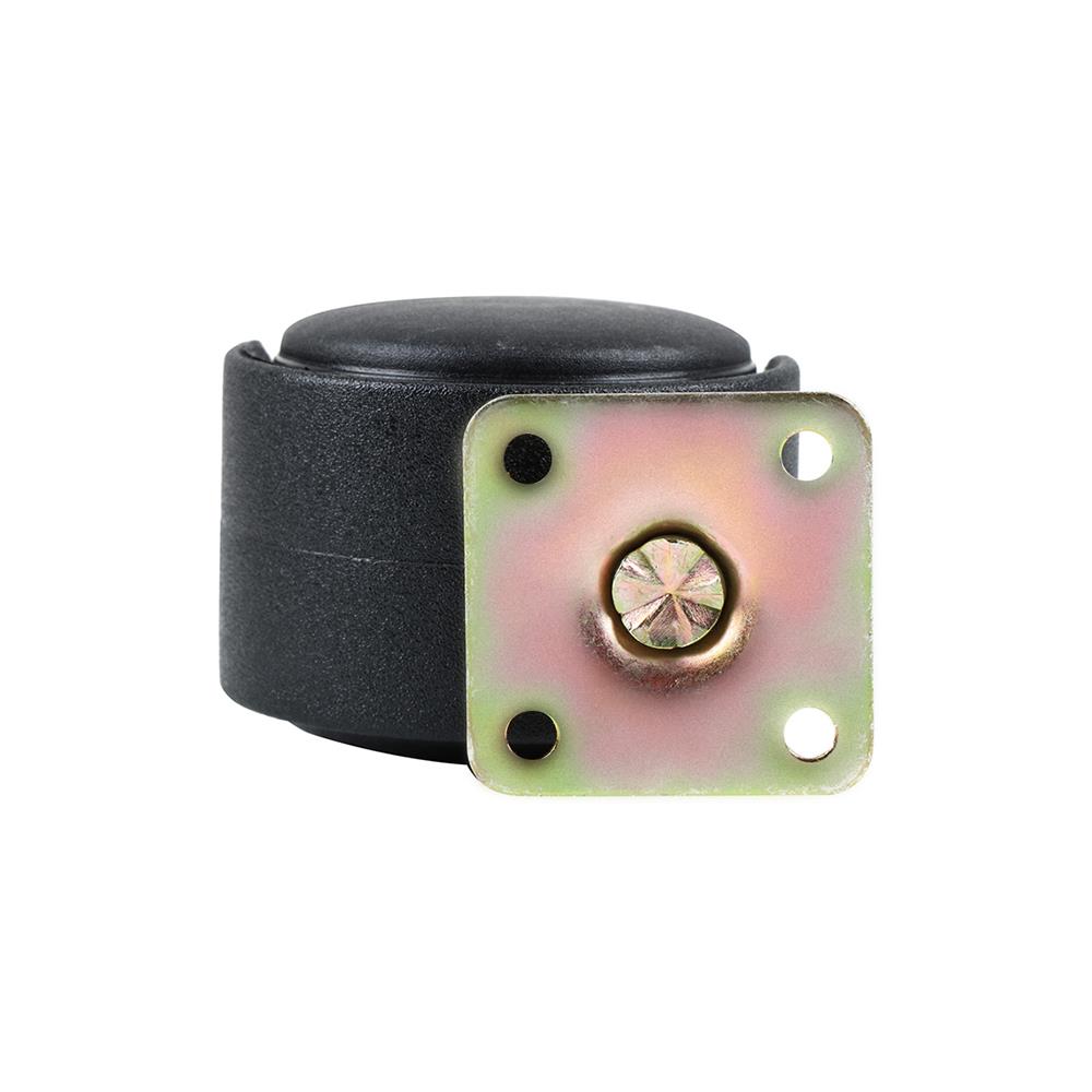 ลูกล้อไนลอน ZAPCO แป้นหมุน ไม่มีเบรก 2 นิ้ว สีดำ