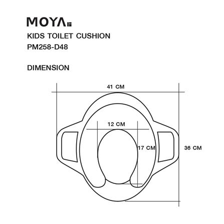 ฝารองนั่งเด็กเสริมฟองน้ำ MOYA PM258-D48 สีฟ้า_4