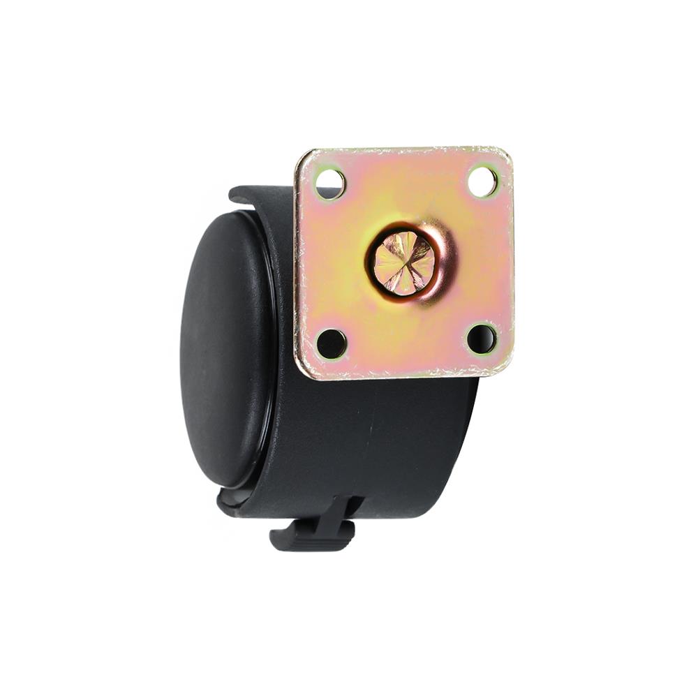 ลูกล้อไนลอน ZAPCO แป้นหมุน มีเบรก 2 นิ้ว สีดำ