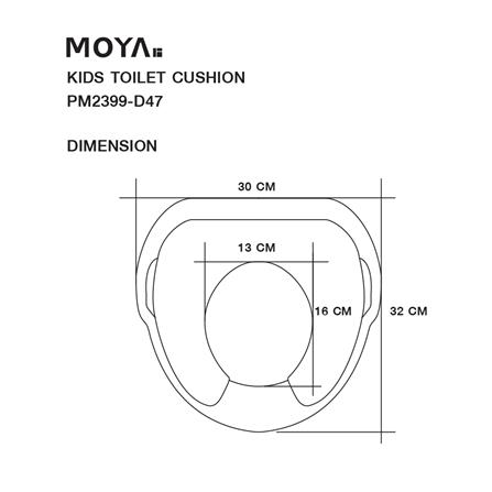 ฝารองนั่งเด็กเสริมฟองน้ำ PM2399-D47 สีเขียว_5