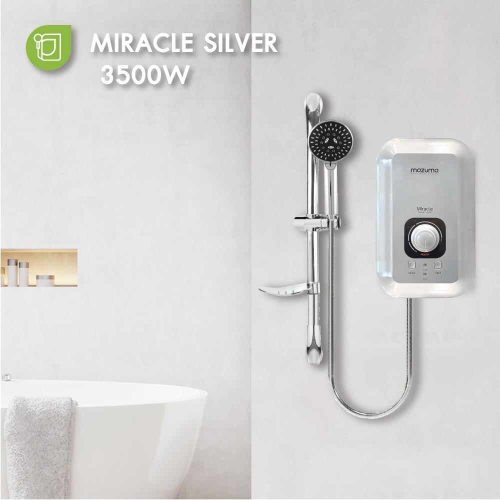 เครื่องทำน้ำอุ่น MAZUMA MIRACLE 3500 วัตต์ สีเงิน