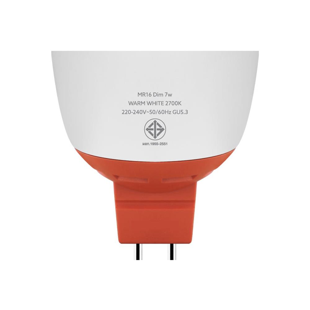 หลอด LED LAMPTAN MR16 DIMMABLE 7 วัตต์ WARM WHITE GU5.3