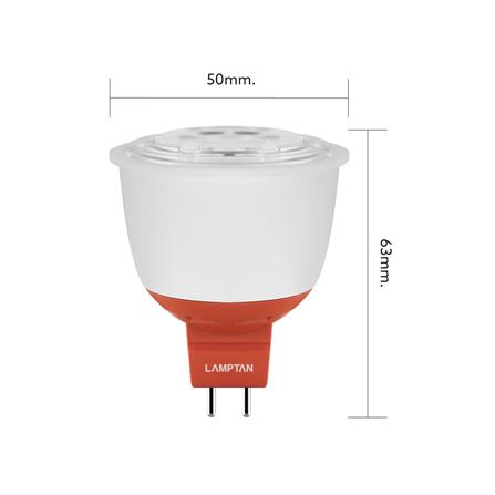 หลอด LED LAMPTAN MR16 DIMMABLE 7 วัตต์ WARM WHITE GU5.3_4