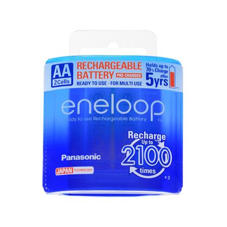 RECHARGEABLE BATTERY PANASONIC ENELOOP 3MCCE AA PACK 2 WHITE