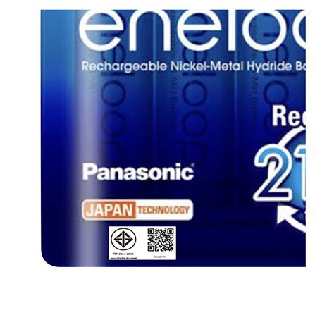 ถ่านชาร์จ PANASONIC AA ENELOOP 3MCCE แพ็ค 2 ก้อน สีขาว_2