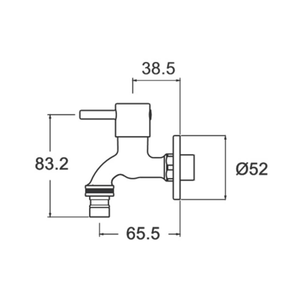 ก๊อกล้างพื้น 1 ทาง AMERICAN STANDARD A-TJ69-10