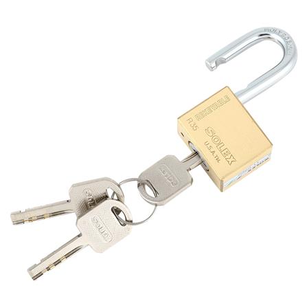 กุญแจมาสเตอร์คีย์ SOLEX PLUS10:1 35 มม. สีทองเหลืองขัดเงา 10 ตัว/ชุด_1