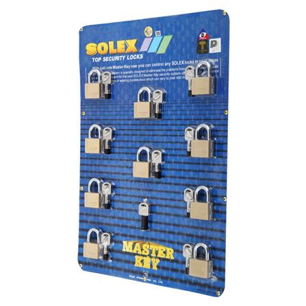 กุญแจมาสเตอร์คีย์ SOLEX PLUS10:1 35 มม. สีทองเหลืองขัดเงา 10 ตัว/ชุด_2