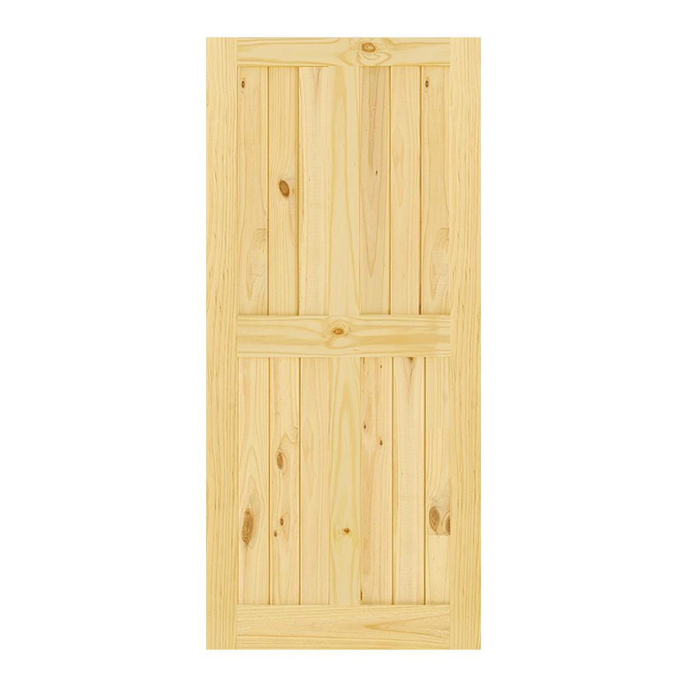 ประตูไม้สนนิวซีแลนด์ D2D ECO PINE-44 90X200 ซม.