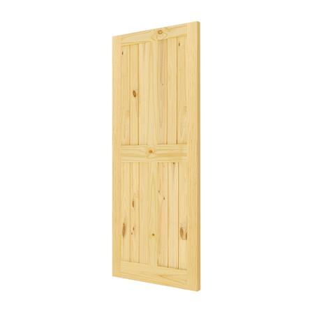 ประตูไม้สนนิวซีแลนด์ D2D ECO PINE-44 90X200 ซม._1