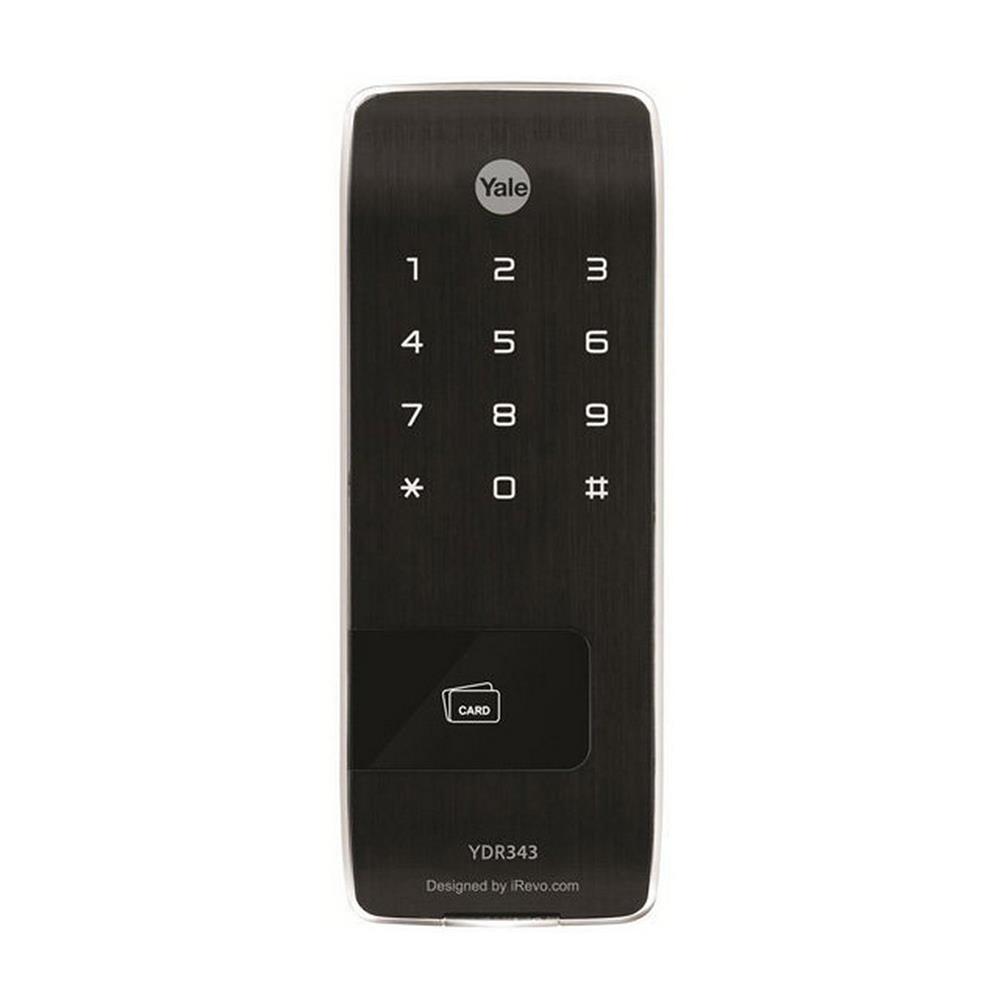 กลอนดิจิตอล YALE YDR343 สีดำ/สีเงิน