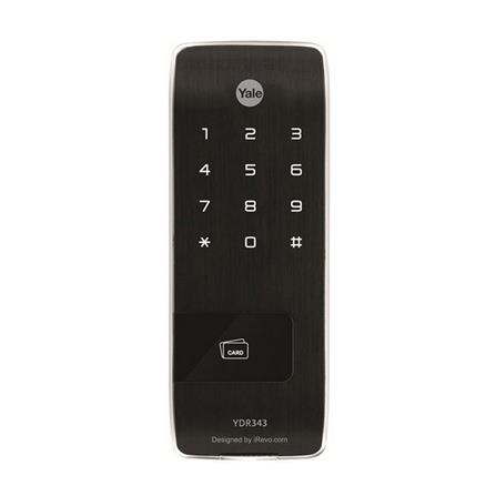 กลอนดิจิตอล YALE YDR343 สีดำ/สีเงิน_0