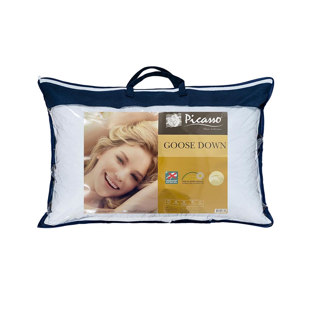 หมอนหนุน ขนห่าน PICASSO GOOSE DOWN 19x29 นิ้ว สีขาว