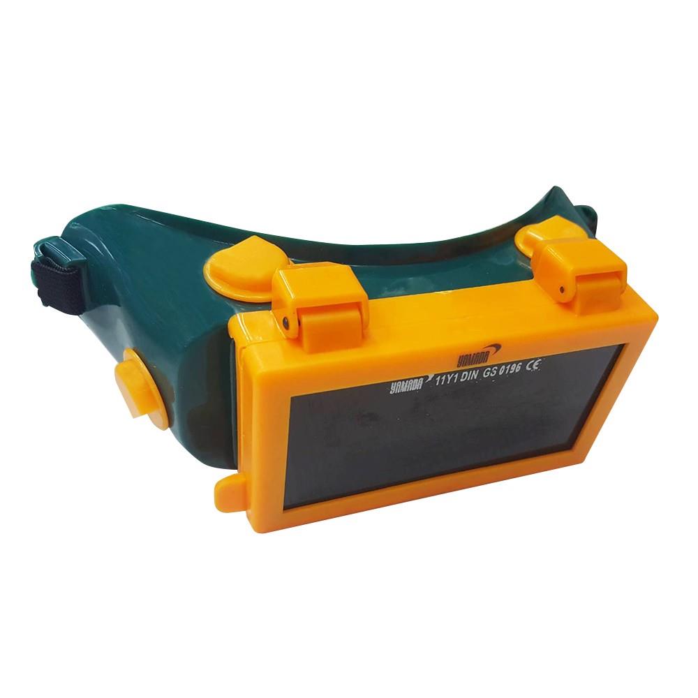 แว่นตาเชื่อม YAMADA YMD-3002-1 2 ชั้น สีเขียว/เหลือง