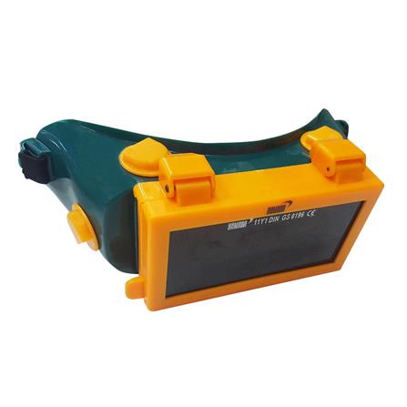 แว่นตาเชื่อม YAMADA YMD-3002-1 2 ชั้น สีเขียว/เหลือง