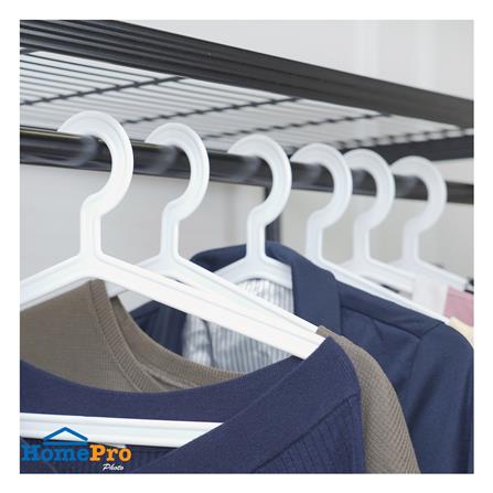 ไม้แขวนเสื้อ PLIM H-005 สีขาว แพ็ค 6 ชิ้น_3