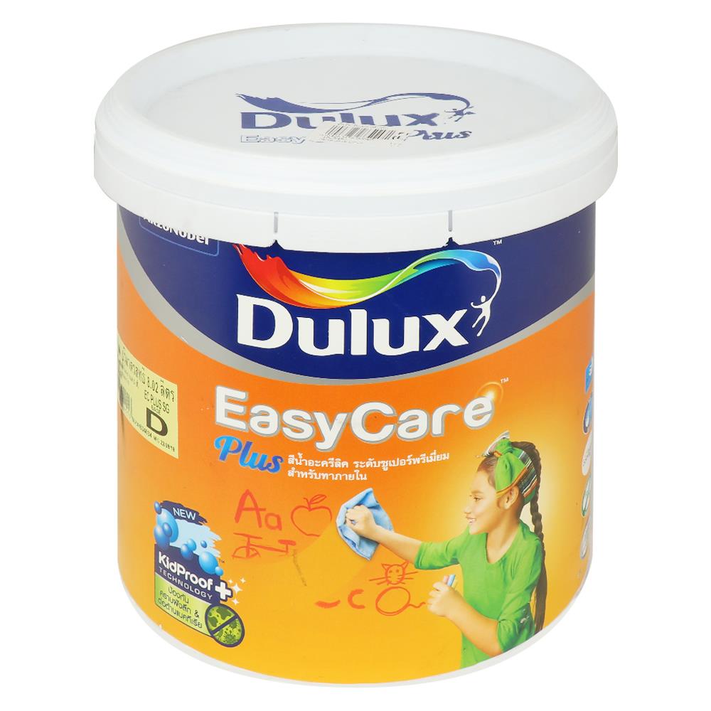 สีน้ำทาภายใน DULUX EASY CARE PLUS BASE D สีขาว กึ่งเงา 9 ลิตร
