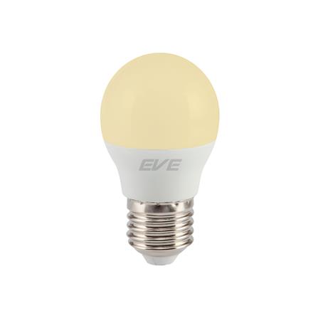 หลอดไฟ LED EVE ROUND GEN2 3 วัตต์ WARMWHITE E27 สีเหลือง