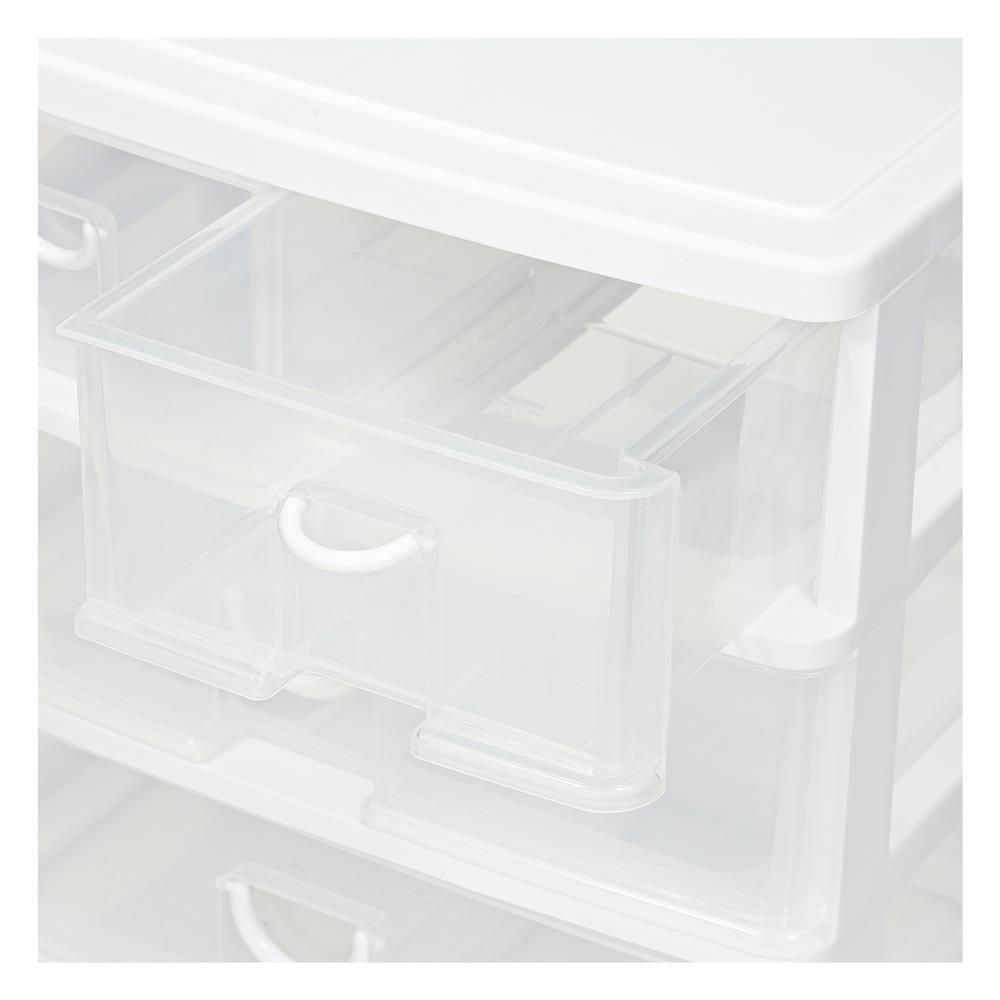 กล่องลิ้นชัก 4 ลิ้นชัก STACKO CK554 39x26.5x37.5 ซม. สีใส