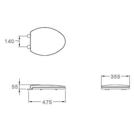ฝารองนั่ง SLOW CLOSE COTTO C91311 สีขาว_1