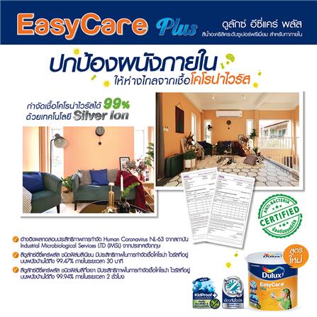 สีน้ำทาภายใน DULUX EASY CARE PLUS BASE C กึ่งเงา 9 ลิตร_4
