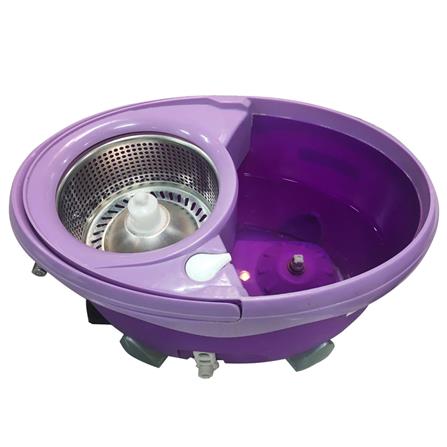 ชุดอุปกรณ์ถังปั่นพร้อมไม้ม็อบ BE WISH STAINLESS PRO 2 สีม่วง_1