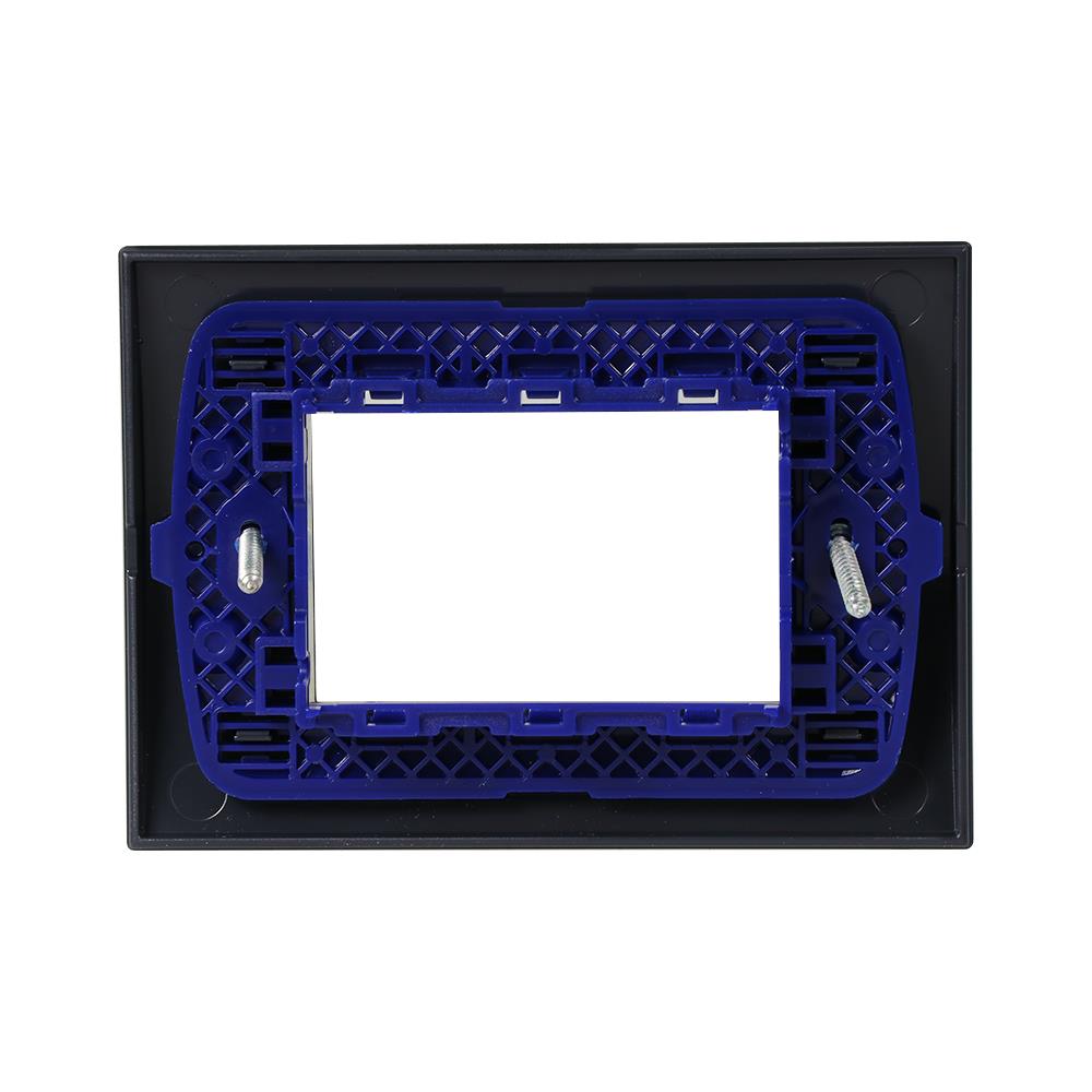 หน้ากาก 3 ช่อง BTICINO SLNA4803ARF สีเงิน