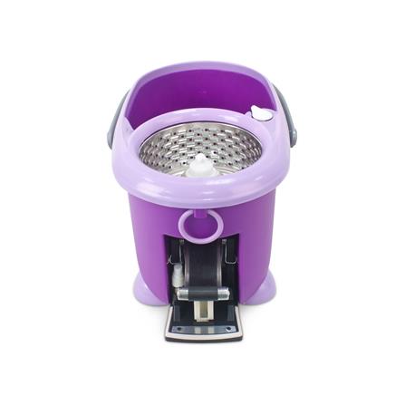 ชุดอุปกรณ์ถังปั่นพร้อมไม้ม็อบ BE WISH DOUBLE WASH BOBO MAX SERIES 2 สีม่วง_3