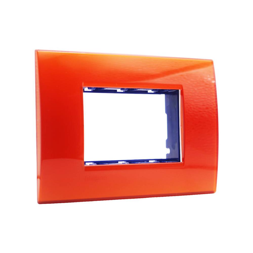 หน้ากาก 3 ช่อง BTICINO LIVING LIGHT SLNA4803ODF สีส้ม