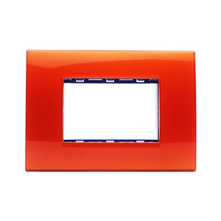 หน้ากาก 3 ช่อง BTICINO LIVING LIGHT SLNA4803ODF สีส้ม_0