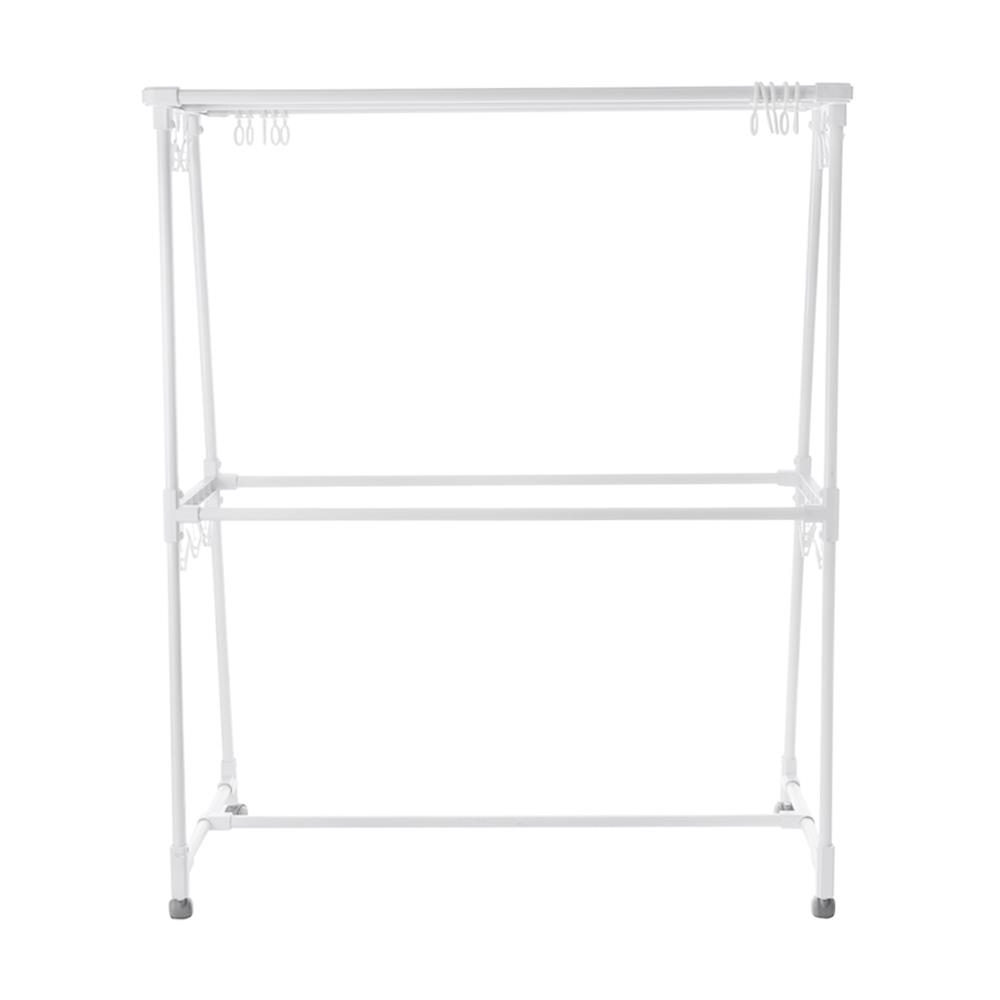 ราวตากผ้าเหล็กมีล้อ 5 เส้น PLIM 1.2 ม. สีขาว