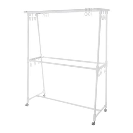 ราวตากผ้าเหล็กมีล้อ 5 เส้น PLIM 1.2 ม. สีขาว