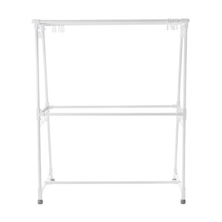 ราวตากผ้าเหล็กมีล้อ 5 เส้น PLIM 1.2 ม. สีขาว_1