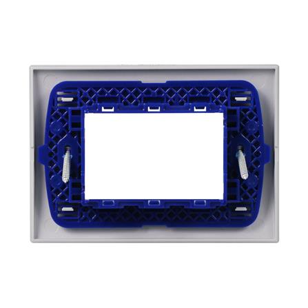 หน้ากาก 3 ช่อง BTICINO SLNA4803TEF สีเงิน_2