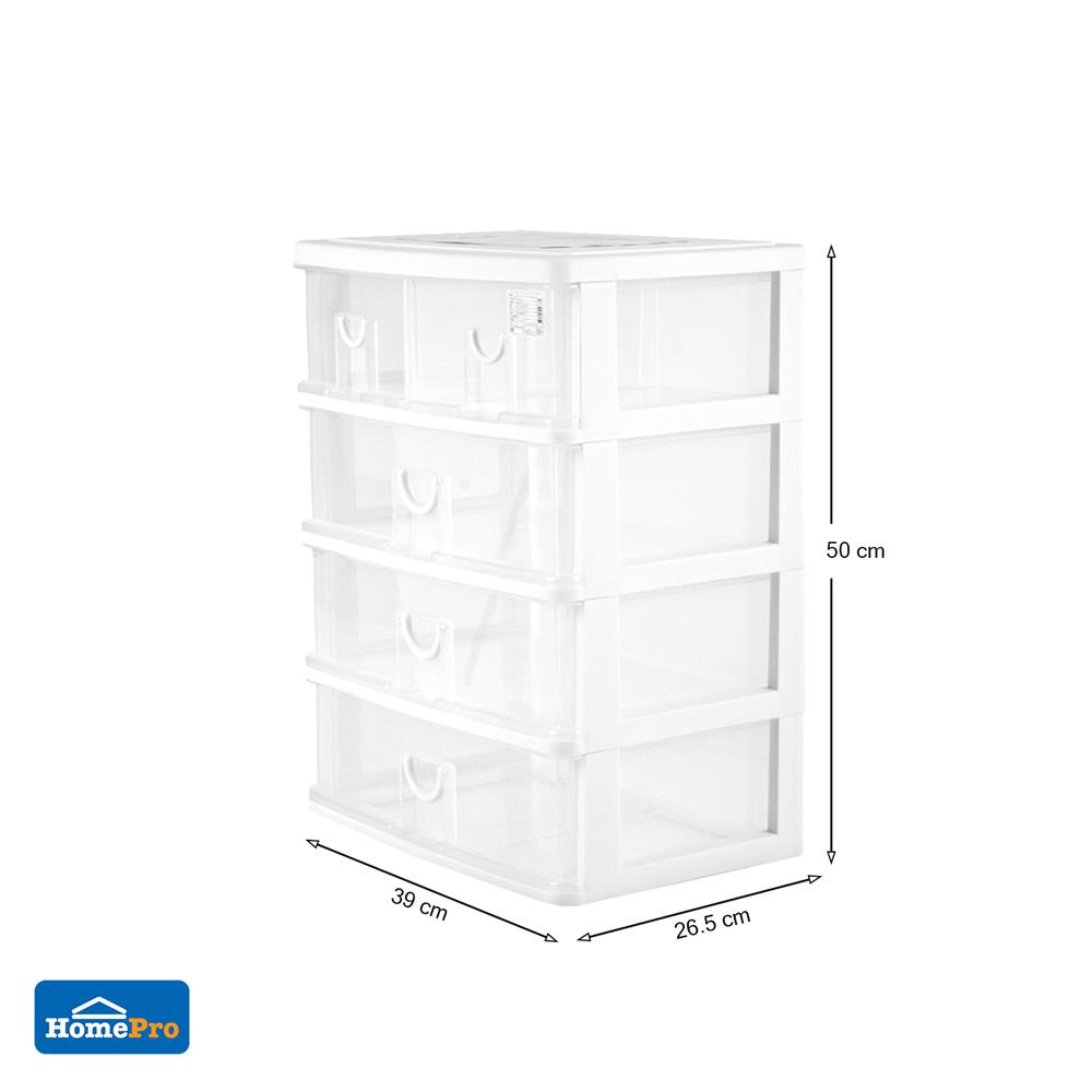 กล่องลิ้นชัก 5 ลิ้นชัก STACKO CK555 39x26.5x50 ซม. สีใส