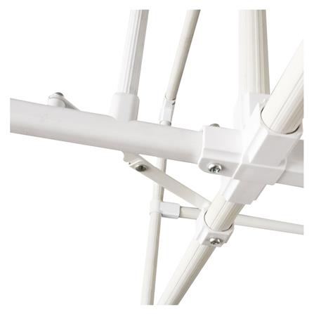 ราวตากผ้าเหล็กมีล้อ 8 เส้น มีปีก PLIM 1.5 ม. สีขาว_3