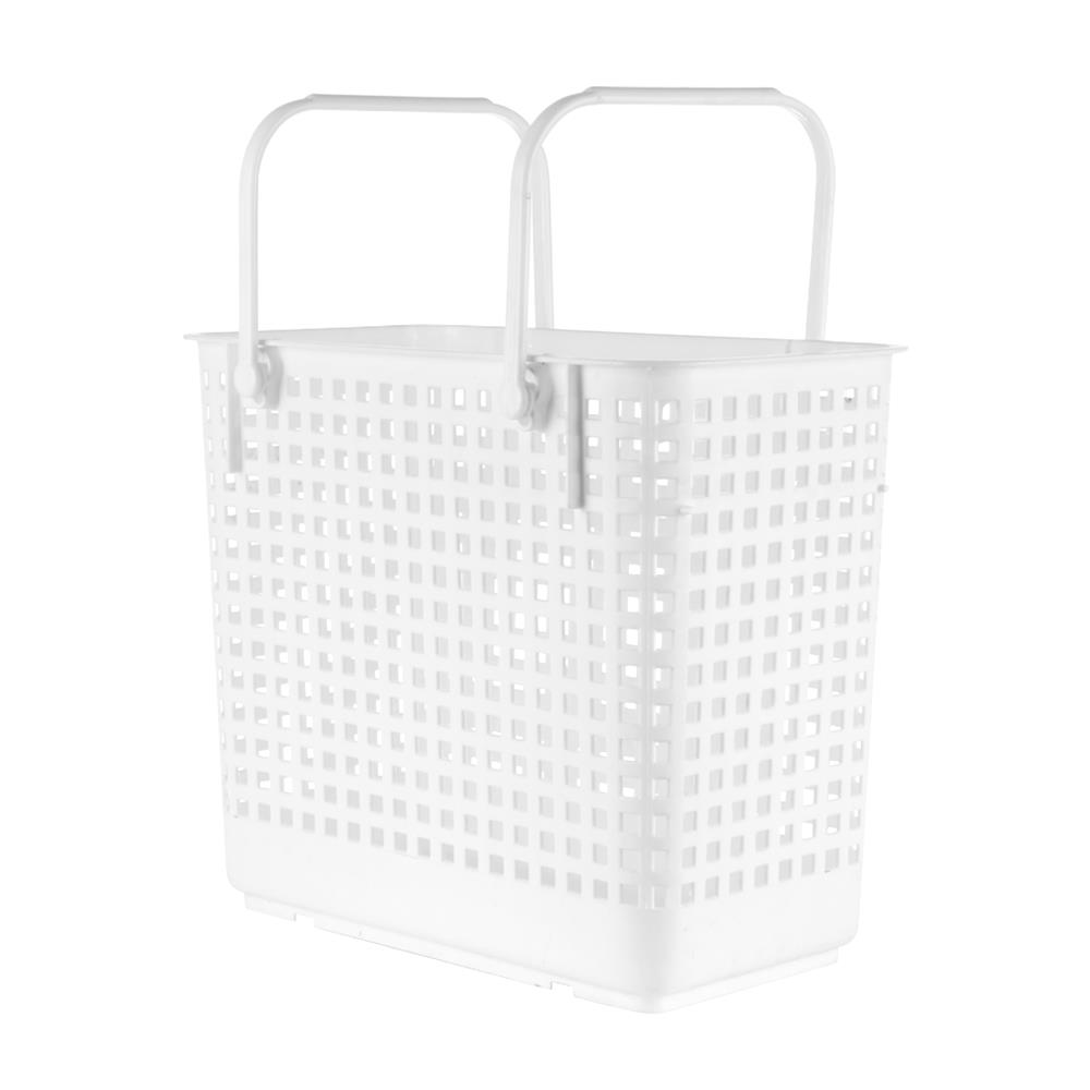 ตะกร้าผ้าเหลี่ยมหูหิ้ว G-WARE 2546 ขาว