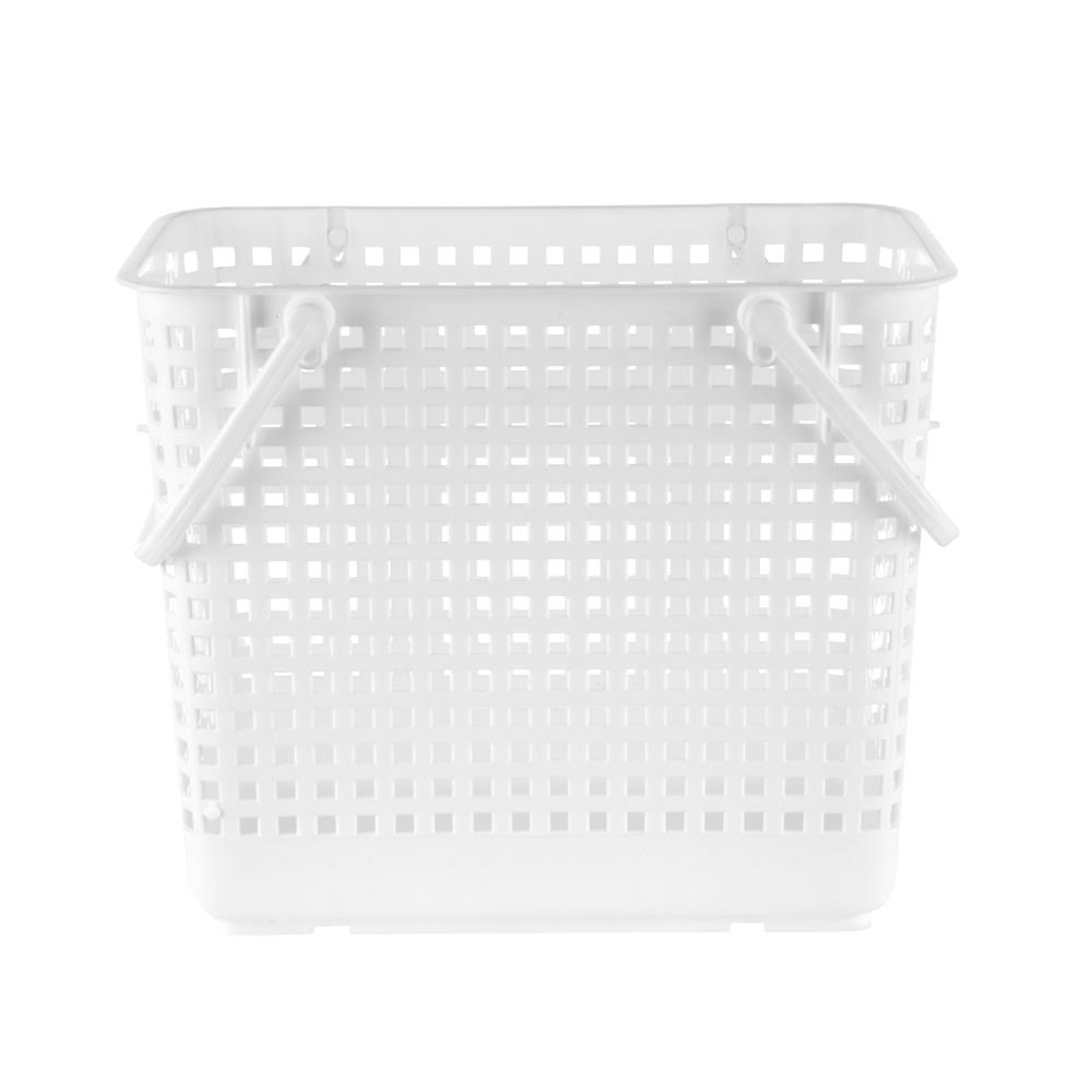 ตะกร้าผ้าเหลี่ยมหูหิ้ว G-WARE 2546 ขาว