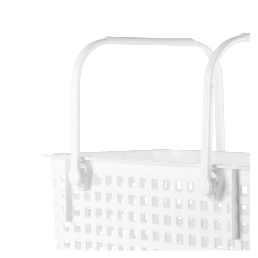 ตะกร้าผ้าเหลี่ยมหูหิ้ว G-WARE 2546 ขาว