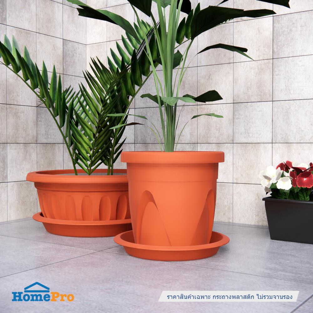 กระถางพลาสติก BABA 180 สี COTTA