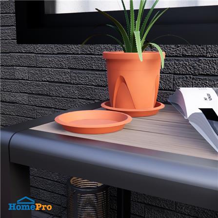 จานรองกระถางพลาสติก BABA 921 13 ซม. สี COTTA_3