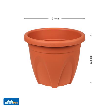 กระถางพลาสติก BABA 280 สี COTTA_5