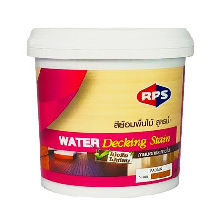 สีย้อมพื้นไม้สูตรน้ำ RPS สีไม้ประดู่ เงา 1/4 แกลลอน